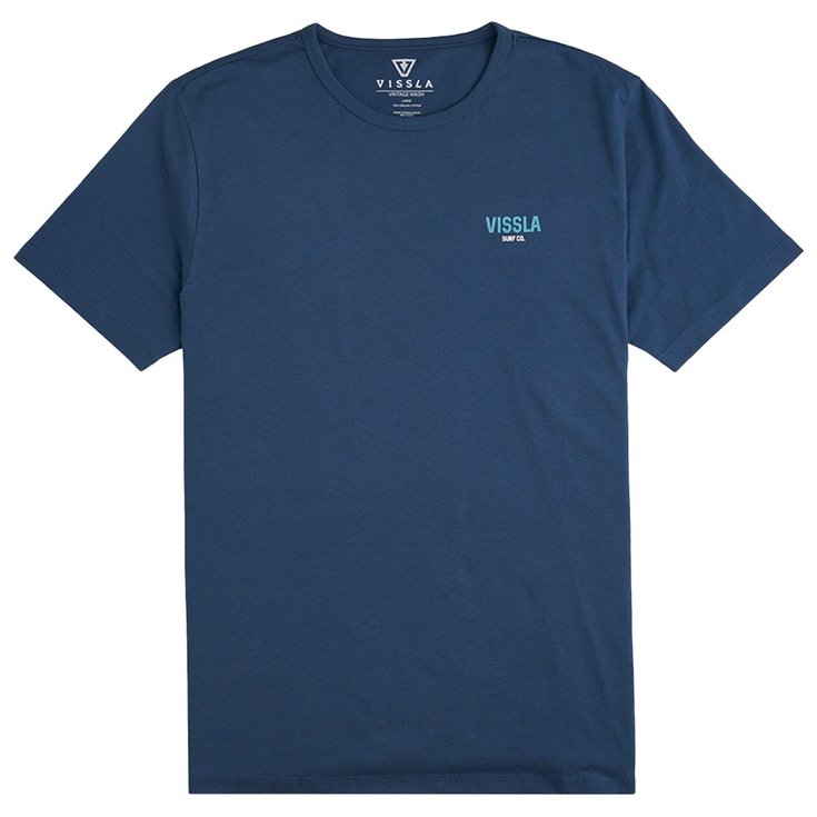 Vissla Tee-shirt Offshore Pleasure Dark Denim Présentation