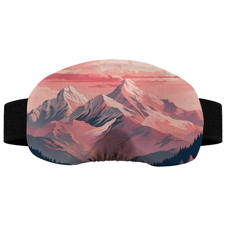 Foehnalpes Etui Masque Ski Goggle Liner Montagnes Rose Présentation