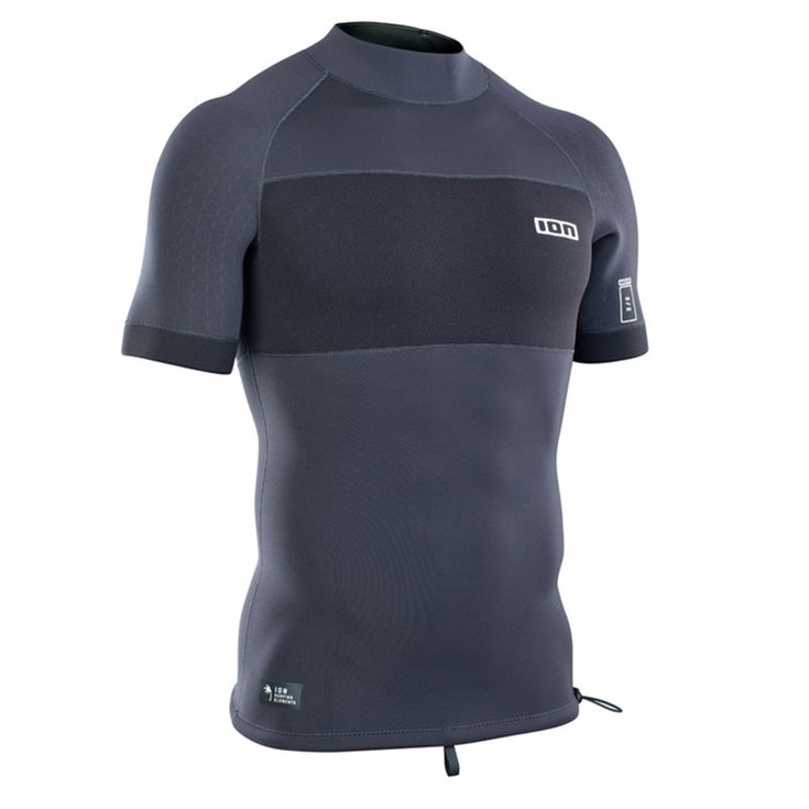Ion Top Manches Courtes Top Néoprène Neo Top 2/2 Men SS - Steel Grey Dos