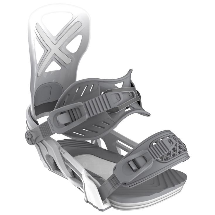 Bent Metal Fix Snowboard Anvil White Grey Présentation