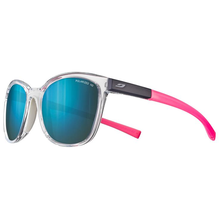 Julbo Lunettes de soleil Spark Translucide Brillant Cristal Rose Fluo Spectron Hd 3 Polarized Présentation