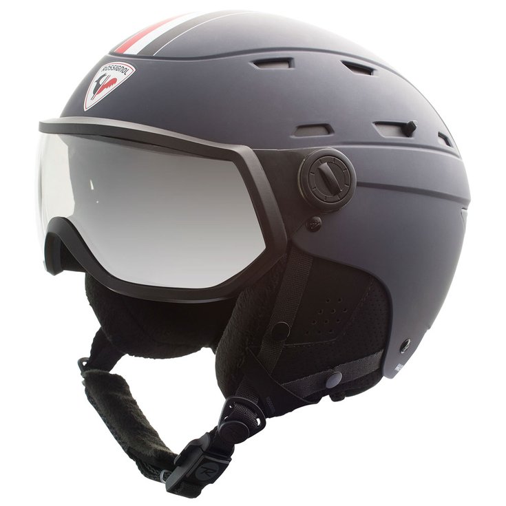 Rossignol Casque visière Allspeed Visor Impacts Photochromic Strato Noir Présentation
