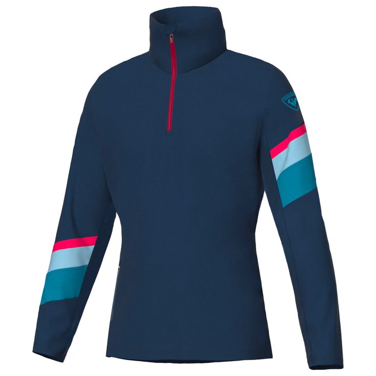 Rossignol Polaire W Strawpile Fleece Half Zip Dark Navy Présentation