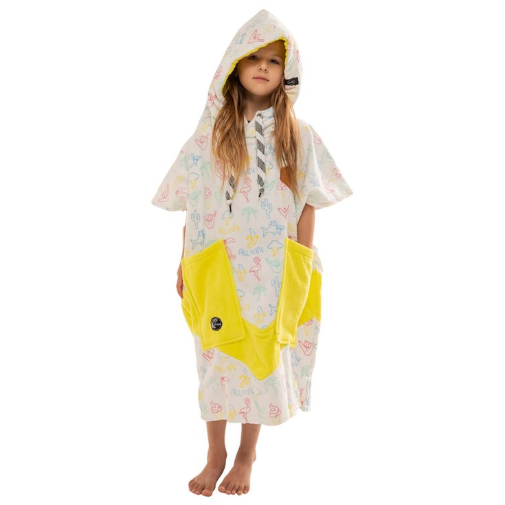 All-In Poncho Surf Enfant K Crew - Neon / Yellow Présentation