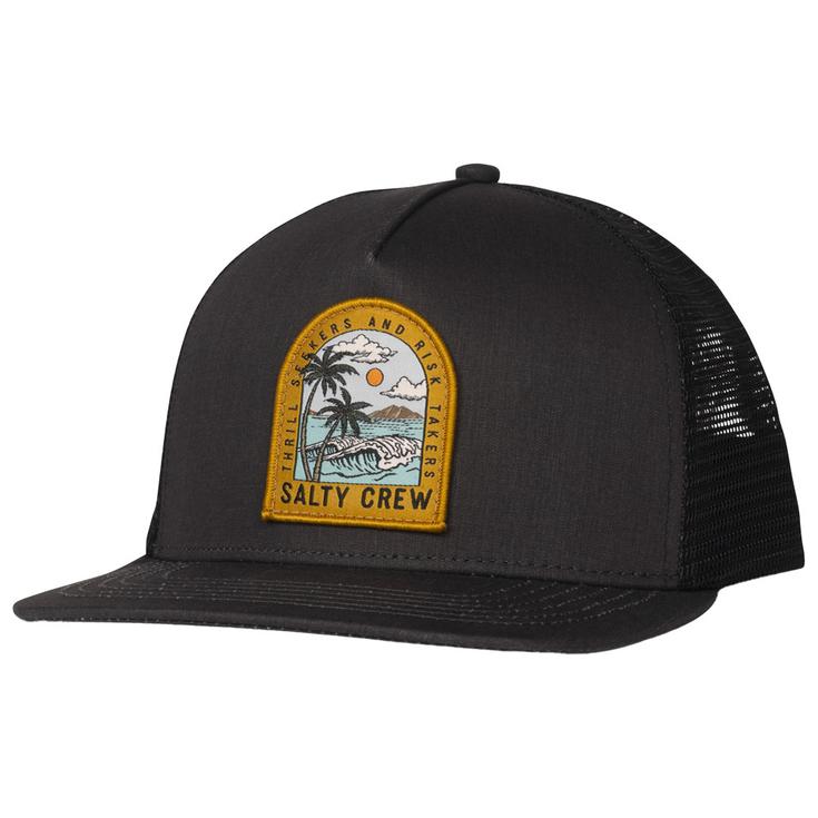 Salty Crew Casquettes Archway Boys Trucker Black Présentation