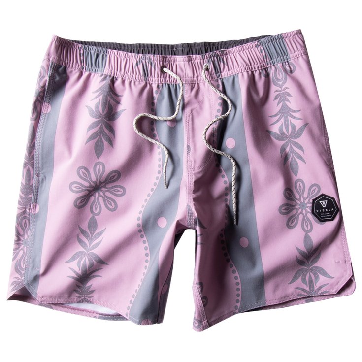 Vissla Boardshort Medewi 16.5 Ecolastic Dusty Rose Présentation