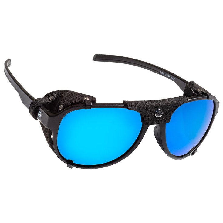 AZR Lunettes de soleil Cime Mat Noir Multicouche Bleu Présentation