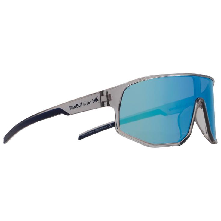 Red Bull Spect Lunettes de soleil Dash Shiny X'Tal Light Grey Blue Smoke Blue Mirror Présentation