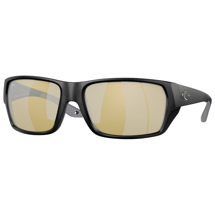 Costa Del Mar Lunettes de soleil Tailfin Matte Black Sunrise Silver Mirror Polarized Présentation