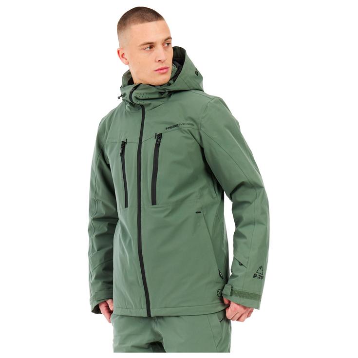 Protest Blouson Ski Prttimothy Snowjacket Aspen Green Présentation