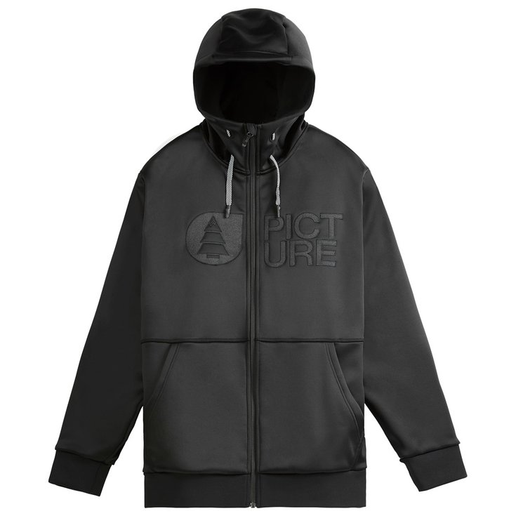 Picture Polaire Park Zip Tech Hoodie Black Présentation