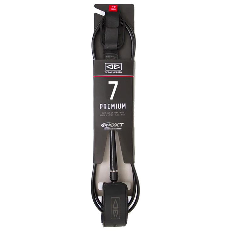 Ocean And Earth Leash Surf Premium One XT Surfboard Black Présentation