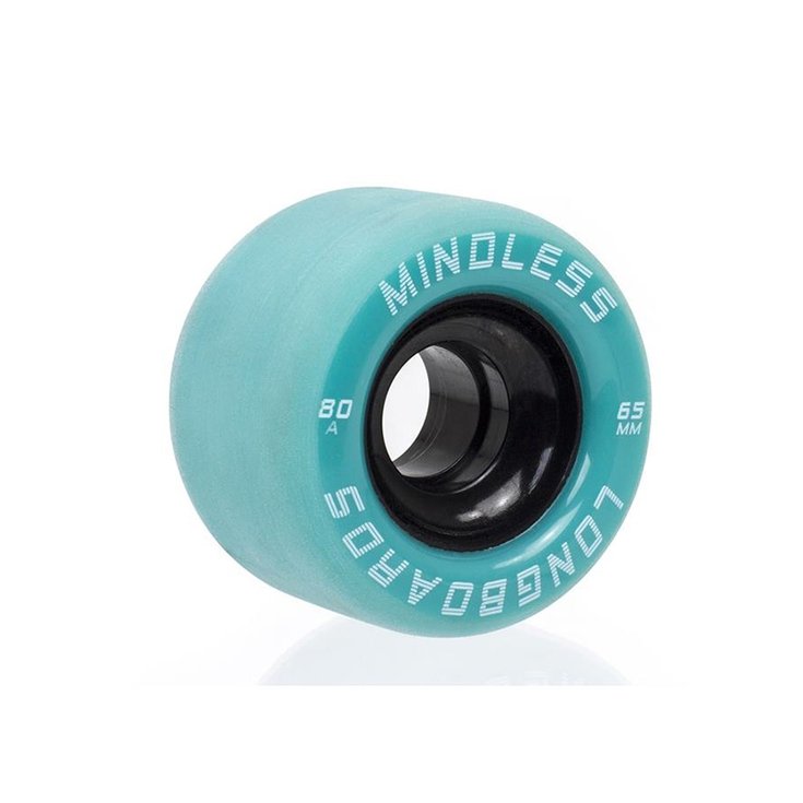 Mindless Longboard Roues longboard skate Set de 4 Roues de Skateboard Mindless Viper - Green - 65mm Profil