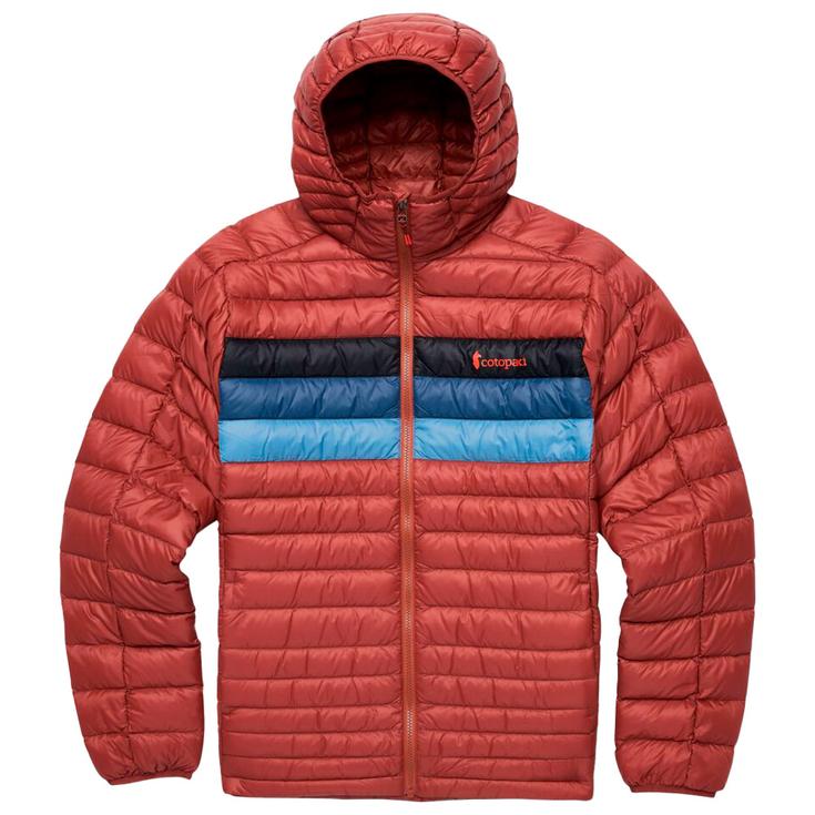 Cotopaxi Doudoune Fuego Down Hooded Jacket Nutmeg Stripes Présentation