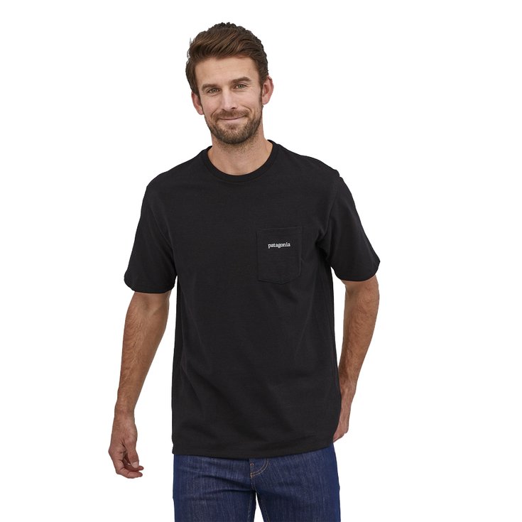 Patagonia Tee-shirt Line Logo Ridge Pocket Responsibili-Tee® 2021 Dos