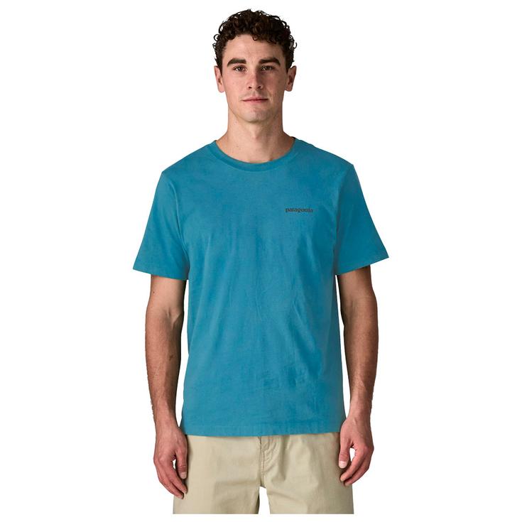 Patagonia Tee-shirt P-6 Logo Shore Blue Présentation