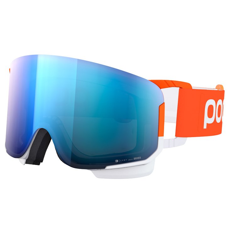 Poc Masque de Ski Nexal Clarity Comp Fluorescent Orange Hydrogen White Spektris Blue Présentation