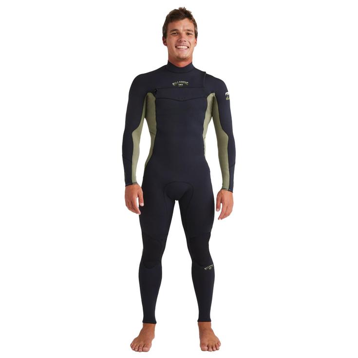 Billabong Combinaison Intégrale 3/2 Absolute Natural Front Zip Full Military Présentation