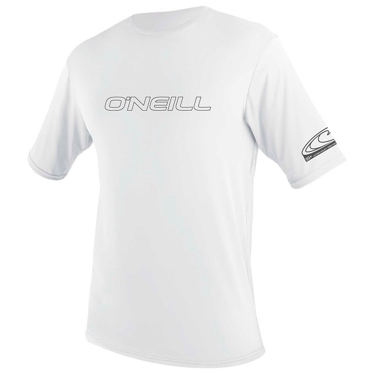 O'Neill Top Manches Courtes Basic Skins Sun Shirt SS White Présentation