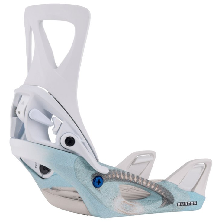 Burton Fix Snowboard Step on Women White Graphic Présentation
