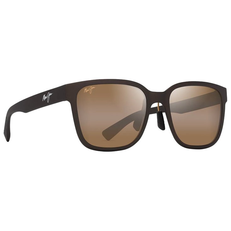 Maui Jim Lunettes de soleil Paulele Asian Fit Brun Mat Bronze HCL Minéral Superthin Présentation