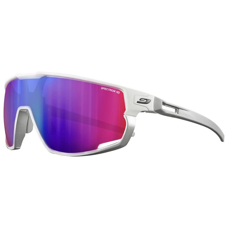 Julbo Lunettes de soleil Rush Mat Blanc Argent Brillant Spectron 3 Hd Présentation
