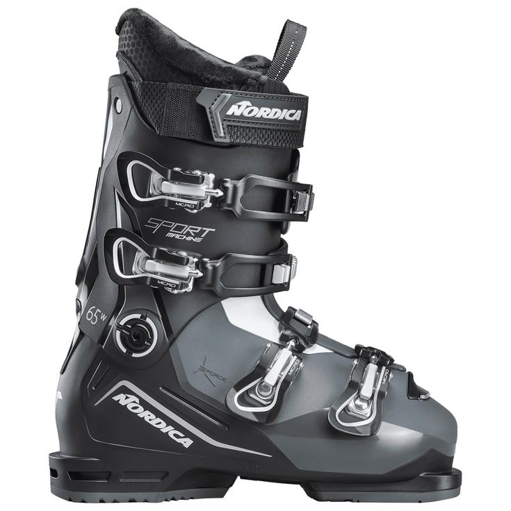 Nordica Chaussures de Ski Sportmachine 3 65 W Black Anthracite Mauve Côté