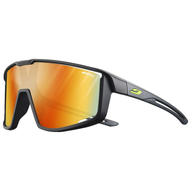 Julbo Lunettes de soleil Fury S Mat Noir Gris Reactiv 1-3 Light Amplifier Présentation