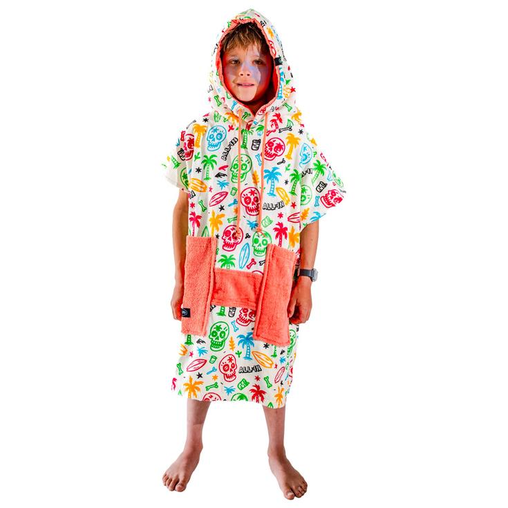 All-In Poncho Surf Junior Crew Ponchos Skully Présentation