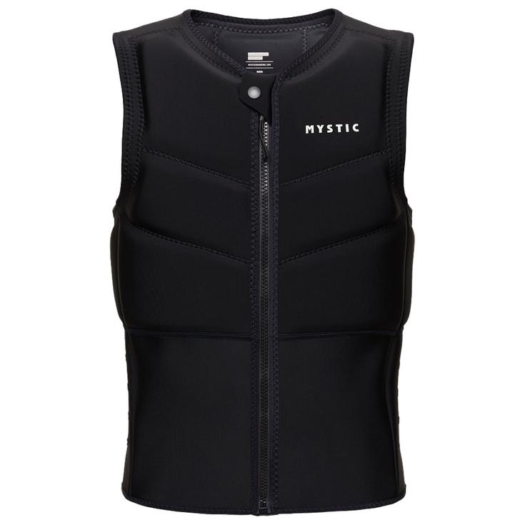 Mystic Impact Vest Star Front Zip Women Black Présentation