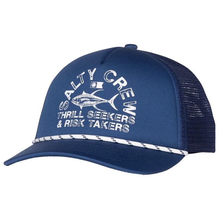 Salty Crew Casquettes Pitstop Trucker Bright Navy Présentation