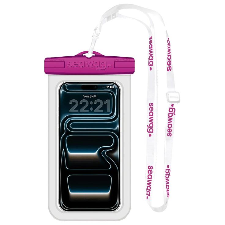Seawag Pochette Etanche Next Waterproof Phone Case 6.9" White Purple Présentation