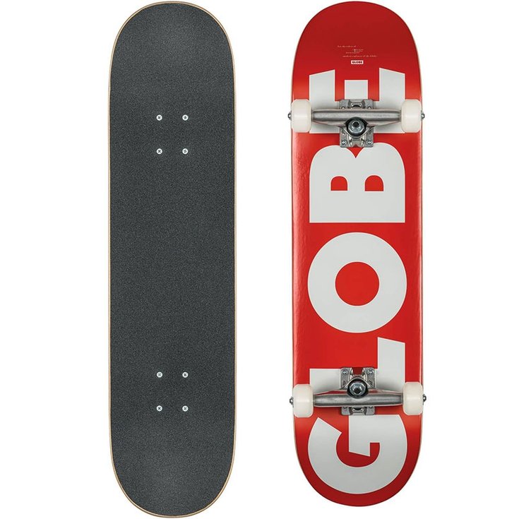 Globe Skate Skateboard Globe G0 - Fubar Red/White - 8.25" - Sans Profil