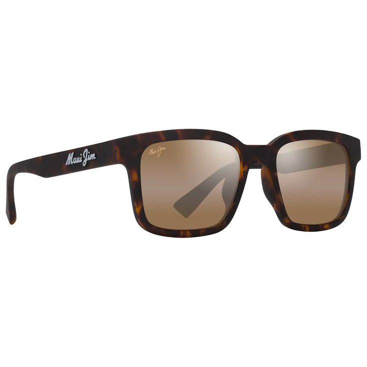 Maui Jim Lunettes de soleil Opiopio Asian Fit Havane Foncé Mat Bronze HCL MauiPure Présentation