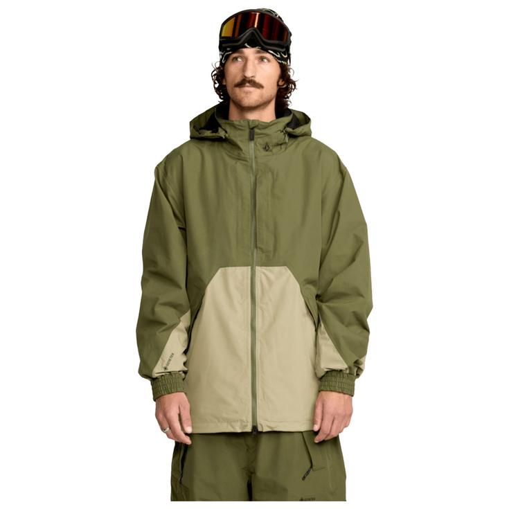 Volcom Blouson Ski Longo Gore Tex Jacket Dark Olive Présentation