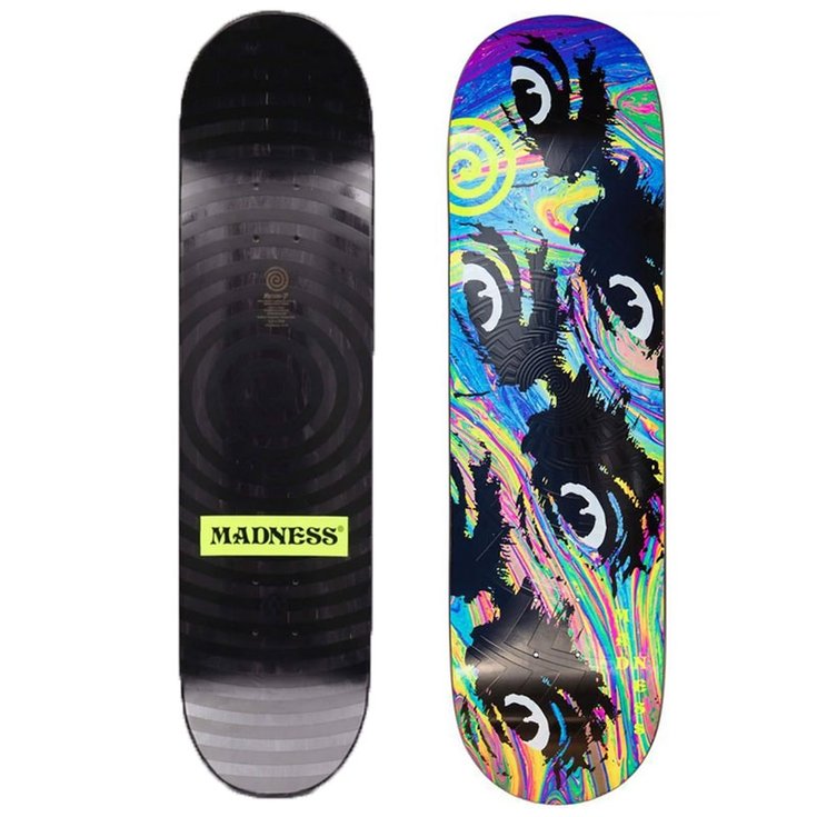 Madness Skate Skate Skateboard Madness Deck Side Eye R7 Neon Multi - 8.5" - Sans Côté
