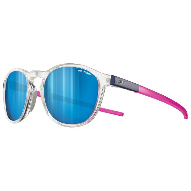 Julbo Lunettes de soleil Shine L Translucide Brillant Cristal Rose Fluo Spectron 3 Présentation