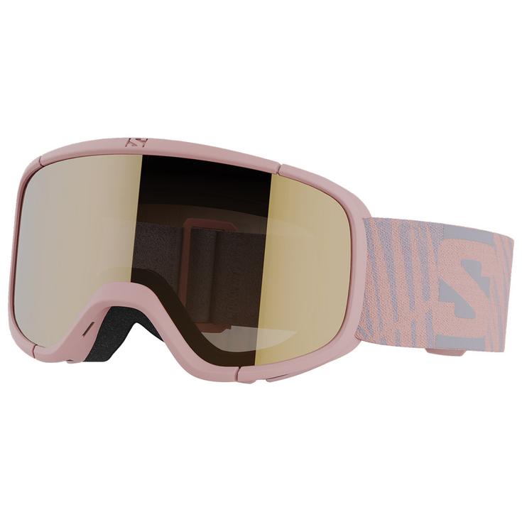 Salomon Masque de Ski Lumi Access Tropical Peach Flash Gold Présentation