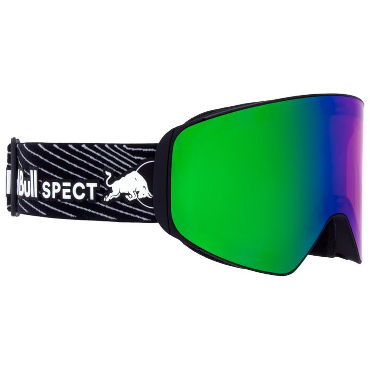 Red Bull Spect Masque de Ski Jam Matt Black Rose Green Mirror + Cloudy Snow Présentation