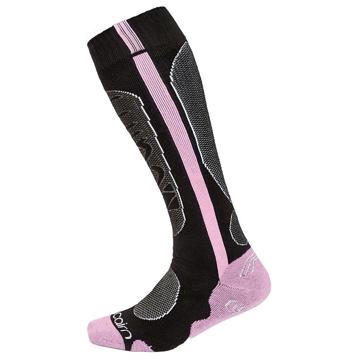 Cairn Chaussettes Spirit Black Powder Pink Présentation