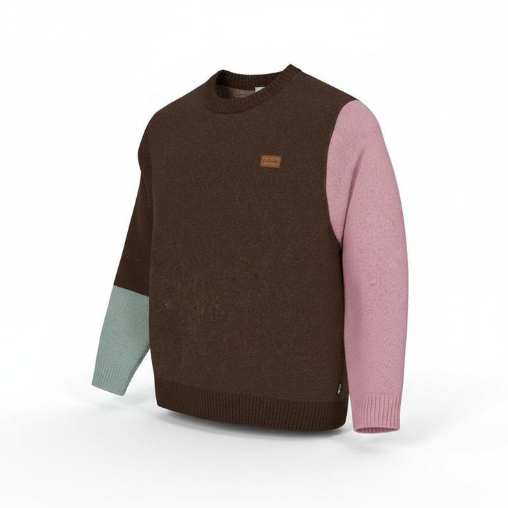 Picture Pull Nekho Knit Chicory Coffee Présentation