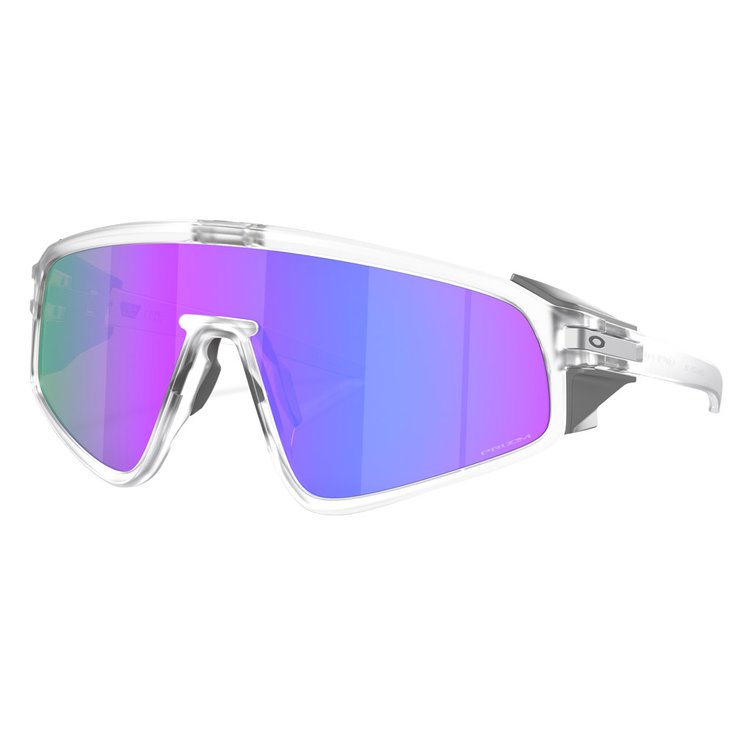 Oakley Lunettes de soleil Latch Panel Matte Clear Prizm Violet Présentation